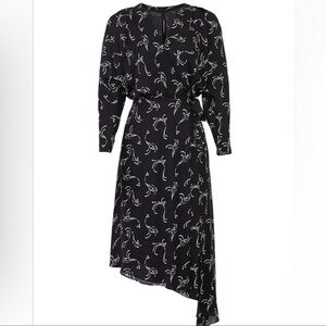 Joie Acantha Asymmetrical Silk Wrap Dress NWT Size XS